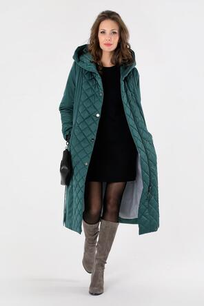Пальто с капюшоном DW-23308, цвет темно-зеленый vid3
