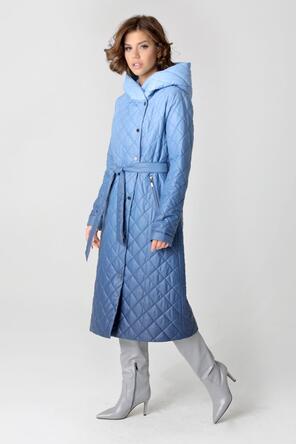 Пальто с капюшоном DW-23306, цвет серо-голубой, фото 2
