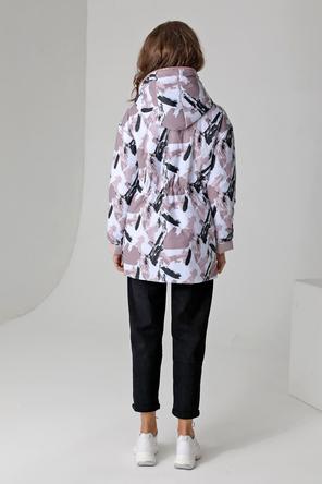 Куртка двухсторонняя женская DW-23120, фирма Dizzyway, цвет серо-розовый, вид 2