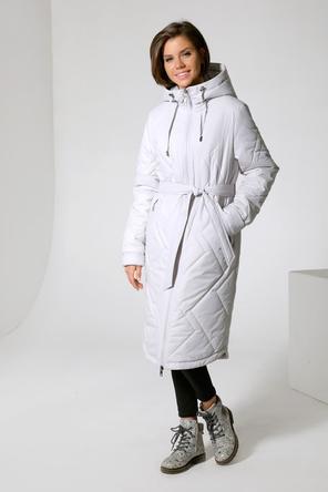 Зимнее женское пальто DW-22404, цвет светло-серый, вид 2